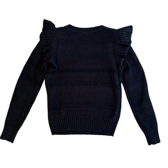 Pilcro Anthropologie Ruffled Sweater XS DarkAcademia Whimsigoth - Picture 10 of 16